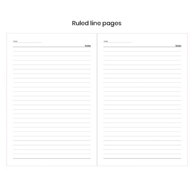 Duo Tone PU A5 Notebook with Pen Loop