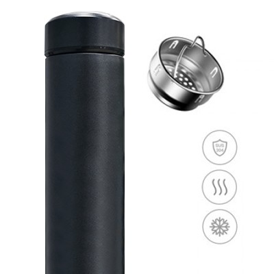 Premium Matt Stainless Steel Vacuum Thermos Flask - 480ml