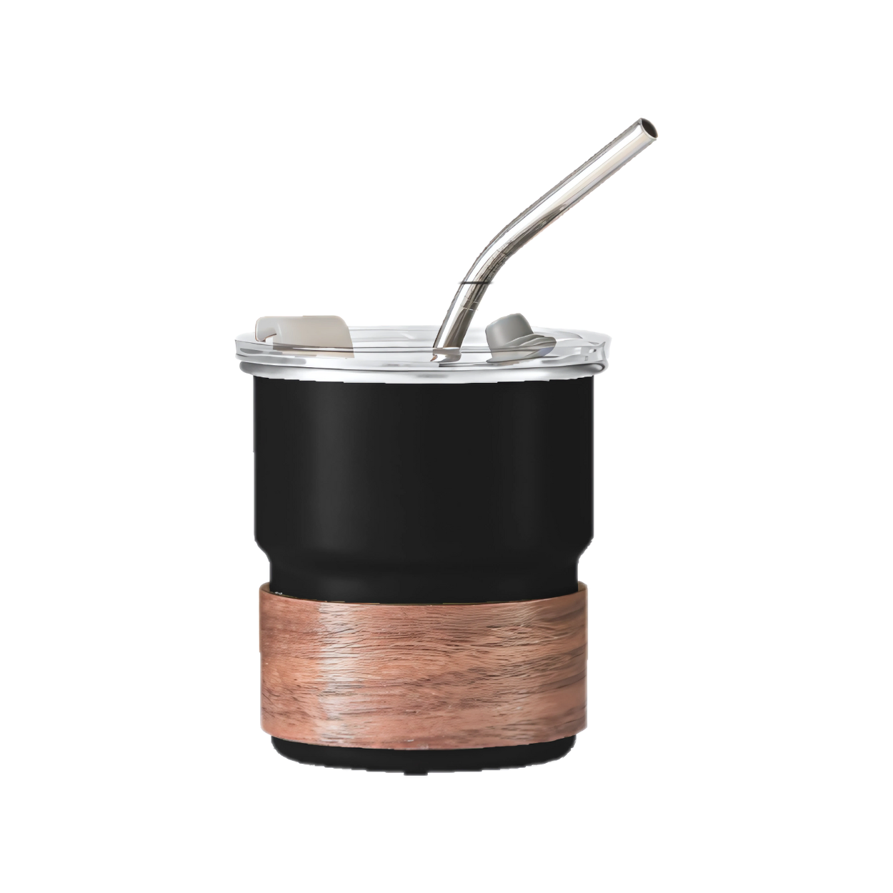 ZEN Stainless Steel Tumbler with Wooden Holder - 300ml