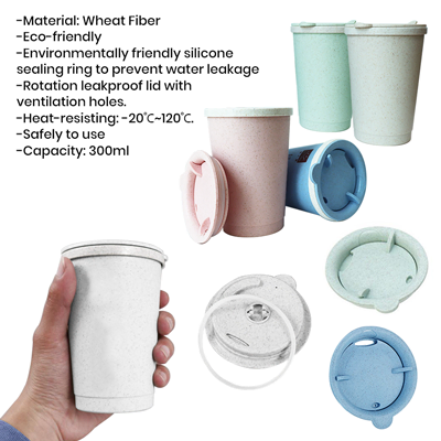 Natural Eco-Wheat Tumbler - 300ml