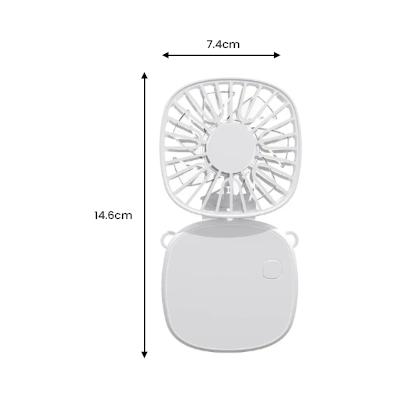 POCKET Mini Foldable Fan with Lanyard - 300mAh