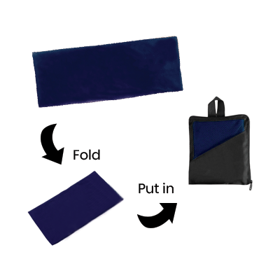 QVA Quick Dry Towel with Zipper Pouch - 50g