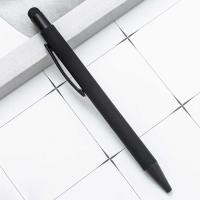 COLOUR Press Action Metal Ball Pen with Stylus