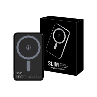 SLIM Magnetic 15W Wireless Power Bank - 5000mAh