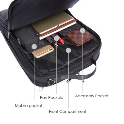 Premium Two Way Laptop Backpack & Briefcase