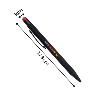 COLOUR Press Action Metal Ball Pen with Stylus