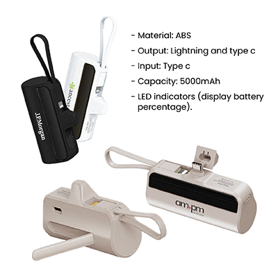 PICO 2-in-1 Mini Power Bank - 5000mAh