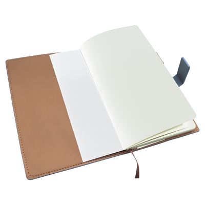 PU Magnetic Hard Case A5 Notebook with Pen Loop