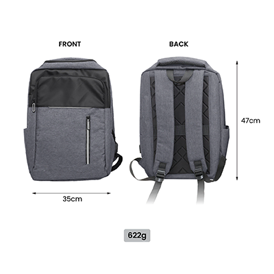 COD Travel Laptop Backpack with USB Port