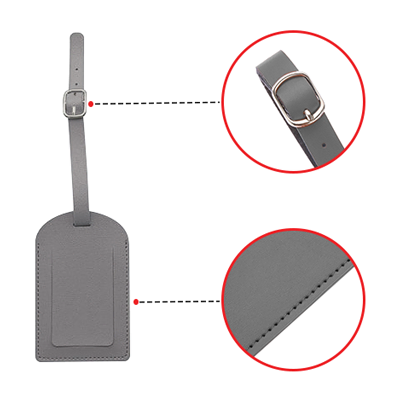 HIS PU Luggage Tag Holder