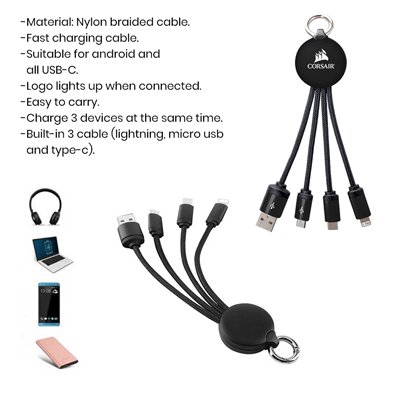 LUMI 3-in-1 Charging Cable