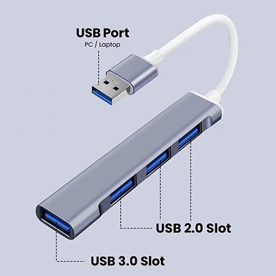 BOLT 4-in-1 USB 3.0 Hub