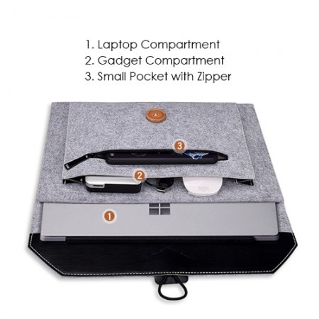 13" Premium Felt Laptop Macbook Sleeve