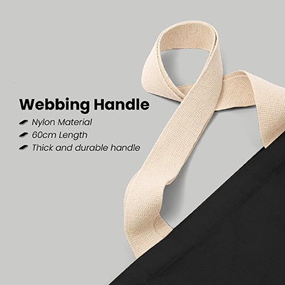 Colour Strip Black Canvas Bag V2 – 10oz (400x350x100)