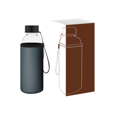 ARCANE Glass Bottle With Neoprene Pouch – 500ml