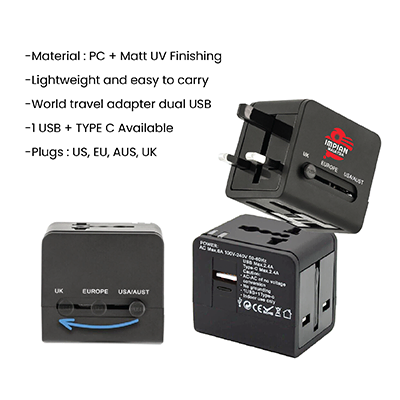 EASY Travel Adapter 1 USB + 1 Type-C Charger