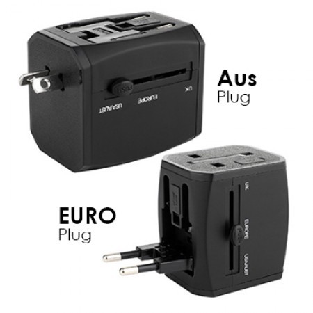 HITEC Travel Adapter Dual USB and Type-C Charger