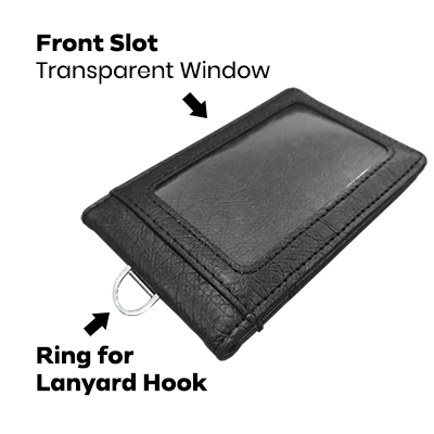 Magnetic PU ID Holder Flip Open Wallet