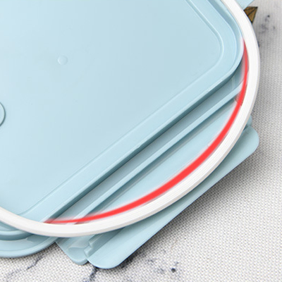 High Borosilicate Glass Lunch 2 Compartment - 1040ml