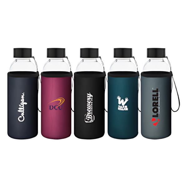 ARCANE Glass Bottle With Neoprene Pouch – 500ml