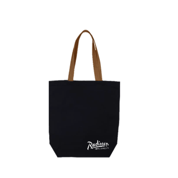 Colour Strip Black Canvas Bag – 10oz (340x310x100)
