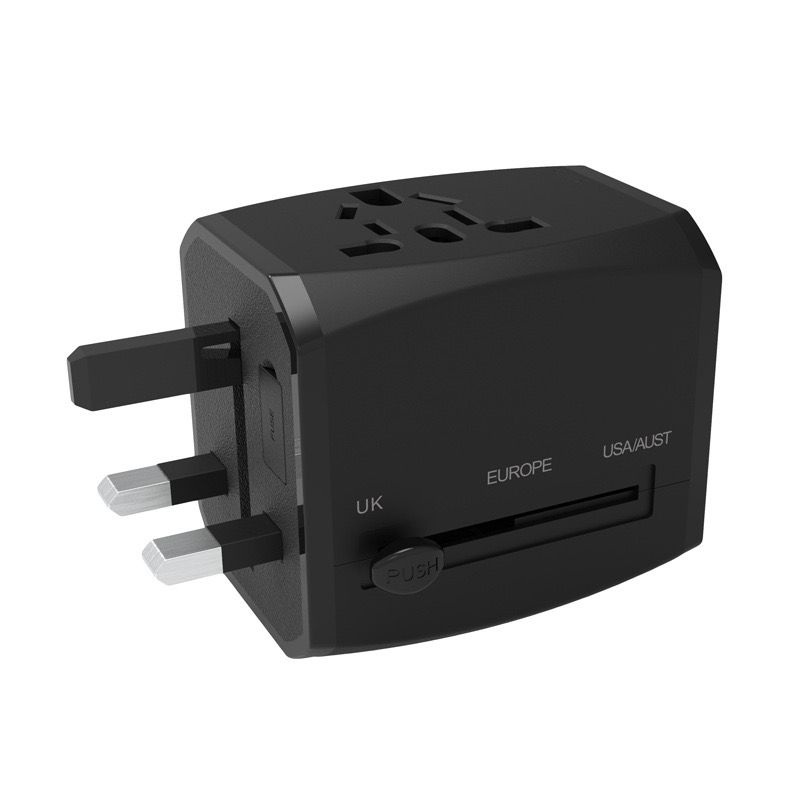 HITEC Travel Adapter Dual USB and Type-C Charger
