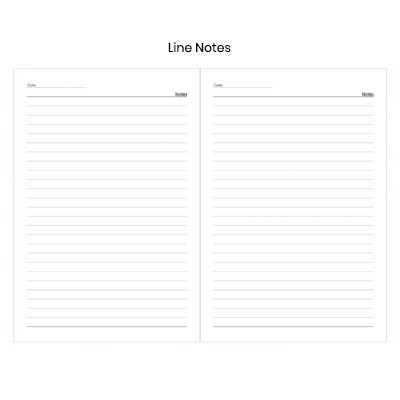 PU Fabric Hard Cover A5 Notebook with Pen Loop