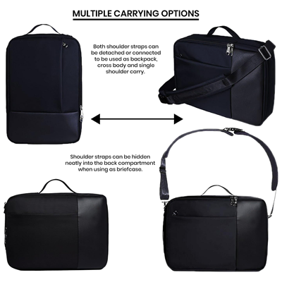 Premium Two Way Laptop Backpack & Briefcase
