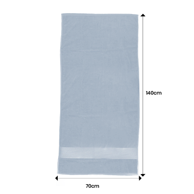 LUFY Full Cotton Bath Towel with Drawstring Pouch (1400x700) - 380g