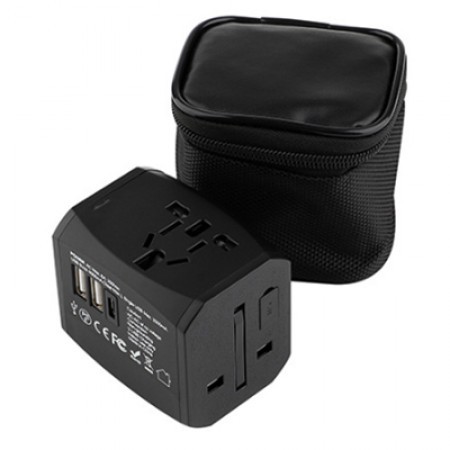 HITEC Travel Adapter Dual USB and Type-C Charger