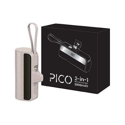 PICO 2-in-1 Mini Power Bank - 5000mAh