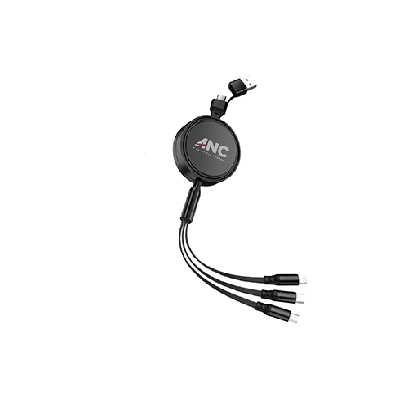UNICORD 3-in-2 Retractable USB Fast Charging Cable