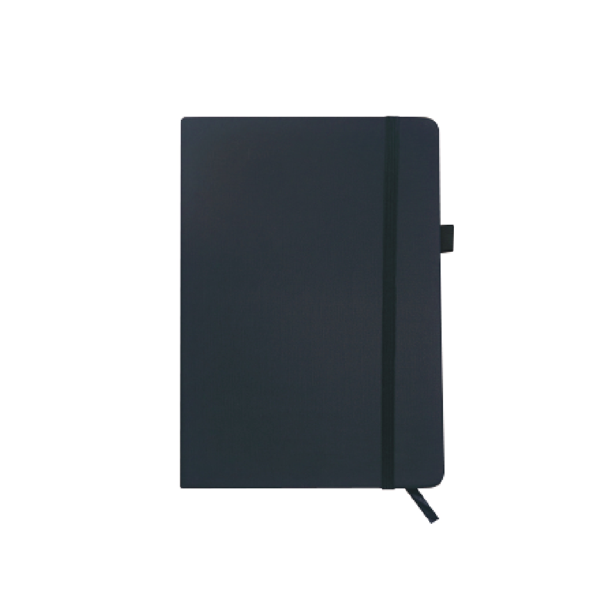 PU Fabric Hard Cover A5 Notebook with Pen Loop
