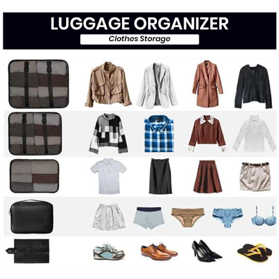 5-In-1 Polyester Travel Organizer Set