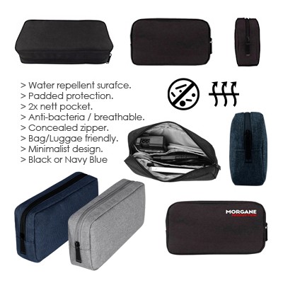 Water Repellent Travel Gadget Pouch - L Size