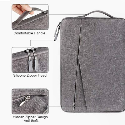 14" Polyester Water Repellent Laptop Pouch
