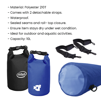 BEACH - Waterproof Polyester Dry Bag - 10L