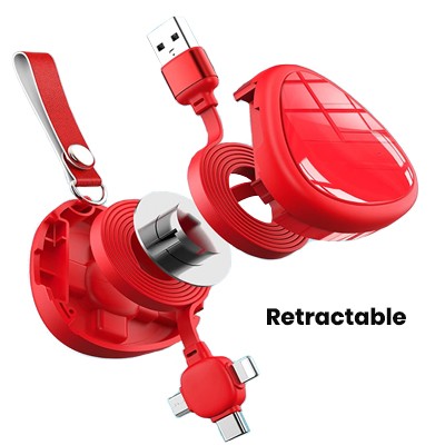 BLISS 3-in-1 Retractable USB Fast Charging Cable