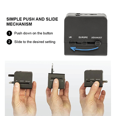EASY Travel Adapter 1 USB + 1 Type-C Charger