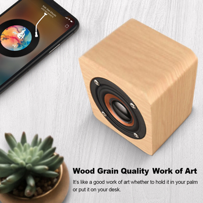 Mini Nelson Wooden Bluetooth Speaker - 400mAh Battery