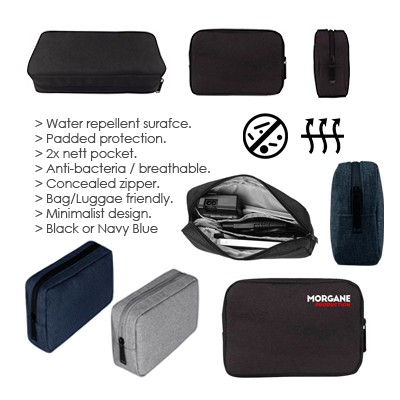 Water Repellent Travel Gadget Pouch - S Size