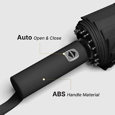 XIXILIA 23" Auto-Open 12 Panel Double Ribs Umbrella