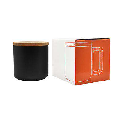 ASHLEY Wooden Handle Stainless Steel Mug – 400ml